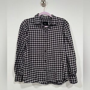 Rails Black and White Plaid Button Down Shirt